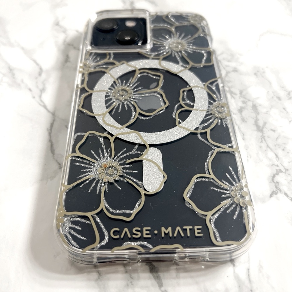 Case-Mate Floral Gems MagSafe Case For Apple iPhone 15/14/13